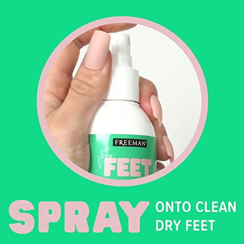 Freeman Flirty Feet Coconut And Aloe Instant Peeling Foot Spray, Revitalizing & Softening, Exfoliates & Removes Dead Skin, Moisturizes Soles, Rejuvenates Dry Feet, 4 Fl.oz./ 118 Ml Bottle #TOP7