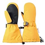 Ami&Li tots Snow Ski Winter Mitten Gloves Waterproof for Baby Kids Toddler Boys Girls Warm Sherpa Fl
