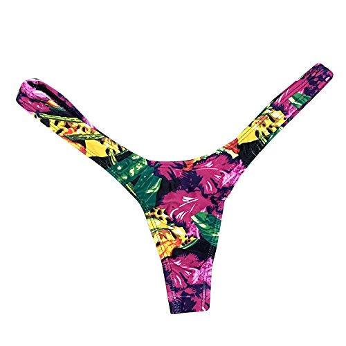 Bikini Tanga Mujer Micro Mini Bikini 2024 Reductores de Flores Impresión Deportivo Verano Menstrual Tankinis Bañadores Arena Surf Tankinis Bañador Swimwear (Verde,XL)