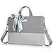Produktbild Kamlui Laptop-Tasche 15,6 Zoll - Tasche PU Frauen Notebook-Tasche Computer Schultertaschen (grau)