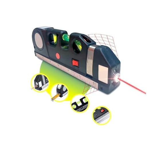 Trena Nivel a Laser Profissional Com Nivelador Medidor Profissional 2.5m Prateleira Parede Estante Régua Casa Construção Parede