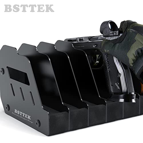 Bsttek Foam Pistol Rack For Gun Safe | Gun Cabinet Accessories | Storage Organizer Revolver Firearm Handgun Rack Stand Display Holder Fits 6 Of Pistols #TOP3