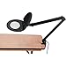 LED Magnifying Lamp With Covered Metal Arm, 8 Diopter, Black