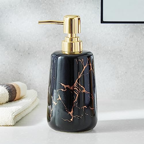 Image of Home Centre Aubree Vince Ceramic Soap Dispenser, Black