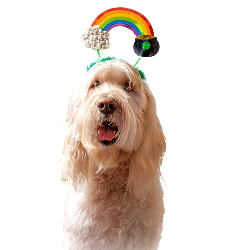 Midlee St. Patrick's Rainbow Pot Of Gold Dog Headband #TOP28