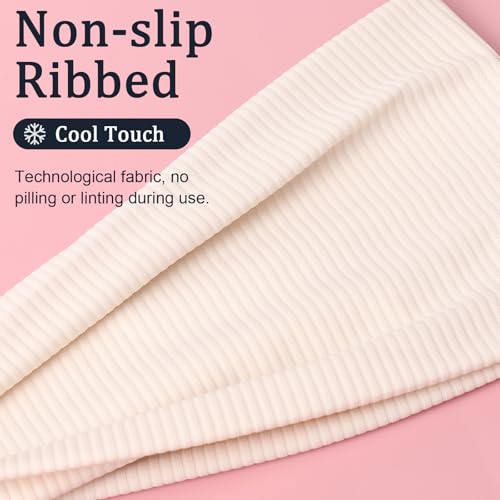 Image of DRESHOW 6 Pack Yoga Sports Headbands for Women Elastic Non-Slip Headbands Running Workout Hair Bands