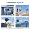 K&F CONCEPT Magnetic Phone Tripod Stand, Smartphone Holder Desk Stand, Magnetic Wall Mount Tripod Compatible with Phones, Compact Selfie Stick Stand for iPhone 17/16/15/14/13/12 Series(Black) #3