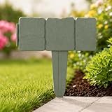 Borde de plastico para Decoracion de Jardín Efecto de Piedra (10 Metros Lineales)