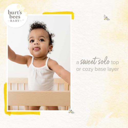 Burt's Bees Baby Girls' One-Piece Camisole Bodysuits - image 7