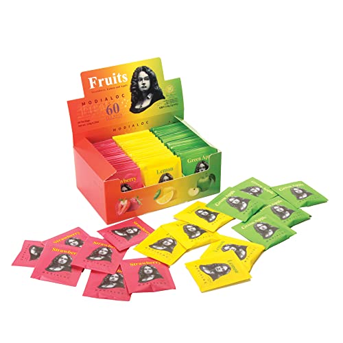 Fruit Tea Sampler - Strawberry, Green Apple, Lemon, Herbal Tea Blend With Fruit Flavor #TOP3
