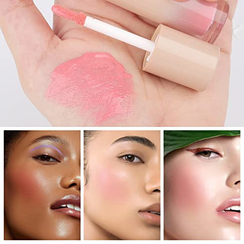 Wiwoseo Korean Face Blushes Cheeks Brush Cream Blush Highlighter Makeup Asian Brush Stick Natural Look Glossier Brush For Cheeks Concealer Brush (Sweet Peach) #TOP2