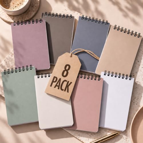 ZICOTO Pocket Notebooks Set of 8