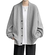 Amazon | [Anzn] メンズ 秋服 和式カーディガン メンズ ボタ無地 羽織 
