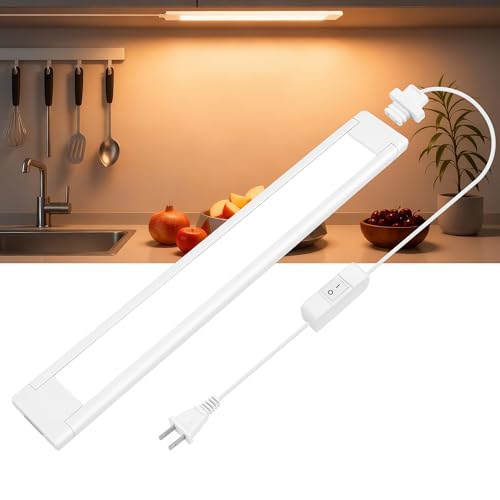 maylit Plug in Under Cabinet LED Light Bar, Ultra-Bright, Wired, 14 Inch by maylit - Used condition - US$12.56