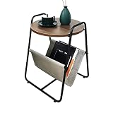 SLATIOM Living Room Sofa Bedside Light Corner Tea Table Small House Rack Solid Wood Table