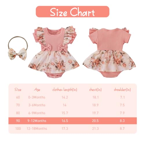 Image of Zibuyu Baby Girl Clothes with Bow Headband
