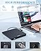 ORIGBELIE External CD DVD Drive for Laptop, USB 3.0 Type-C Ultra Slim 13mm DVD Player Portable CD DVD +/-RW Drive CD Burner Reader Writer Recorder for Desktop PC Windows 11/10/8/7 Linux Mac OS (Black)