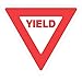 Voss Signs Plastic Reflective Sign 12" Yield On White Background
