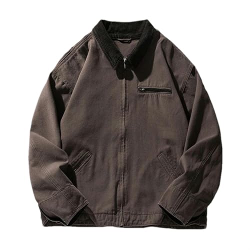 Veste homme velours côtelé JXQXHCFS contre le froid de l'automne avec style vintage coréen