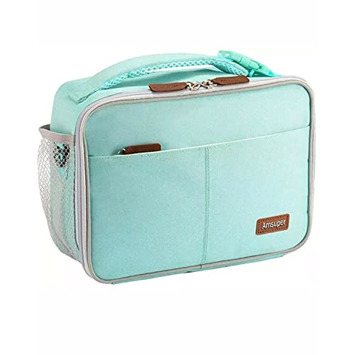 Lunch Bag With Adjustable Straps Bento Box Tote Shoulder Bag Food Grade Aluminum Foil Lining Keeps Bentos Warm And Drinks Cold,  Suitable For Office Workplace, Travel, Picnic, Beach #TOP28