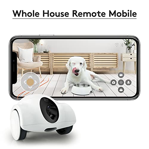Guliguli Dog Treat Camera, Movable Pet Robot For Dog Treat Camera,1080P Full Hd Dog Camera With Phone App,360°Move Freely,2-Way Audio,Night Vision,No Monthly Fee(2.4G Wifi Only) #TOP3