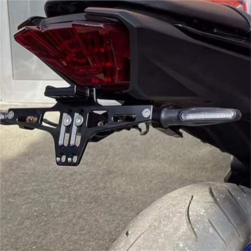 Support de plaque moto Yamaha MT-07 avec support clignotant ajusté