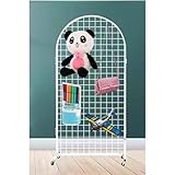 Torre de Rejilla móvil con Ruedas, 80 x 160 cm, Expositor de Pared con...