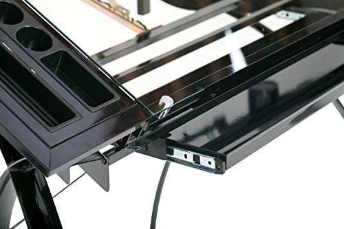 Studio Designs Futura Tower in Black with Clear Glass - Thumbnail 6