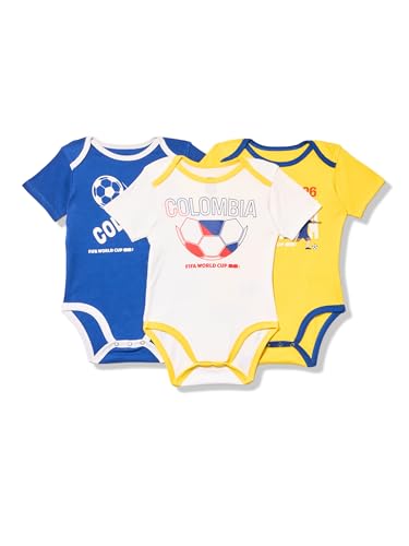 Outerstuff FIFA World Cup 2026 Infant and Toddler 3 Pack Country Onsie, Columbia, 24 Months