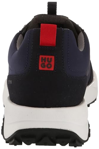 Image of HUGO Mens Running Style Mix Material Sneakers