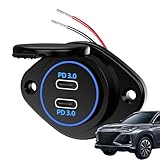 Performance efficace : fournit une tension de fonctionnement de 12 V-24 V et la prise USB Auto Cha Rger recharge facilement les téléphones portables et les tablettes. Restez alimenté et restez connecté à l'extérieur.