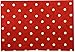 Melody Jane Dolls House Red with White Spots Rug Mat Miniature Flooring Accessory 1:12 Scale