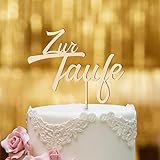 ECHTHOLZ: der Tortenaufsatz wird aus dreischichtigem Echtholz (Buche) in 4mm Stärke gefertigt und ist eine wunderbare Deko für Ihren Kuchen, egal ob Junge oder Mädchen.