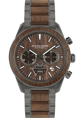 JACQUES LEMANS Chronographe 1-2115K montre de sport étanche quartz