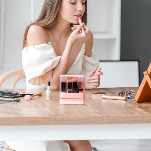 Rangement rouge à lèvres et parfum avec 12 compartiments compacts transparents - 3