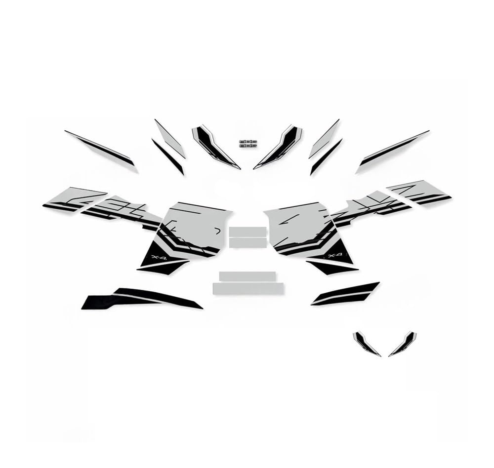 Autocollants réfléchissants ZX-4R réservoir moto kit stickers carénage complet 2023