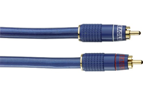 Câble RCA Eagle Condor MC 90 premium bleu 1,5m pour audiophiles exigeants