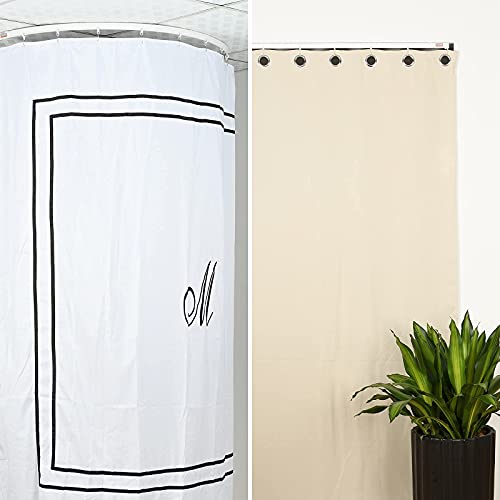 Kxlife Flexible Ceiling Curtain Track, Bendable Room Divider Curtain Track Systems(8 Ft), Curved Track Rail, Rv Curtain Track, Shower Curtain Rail 2Nd Generation #TOP6