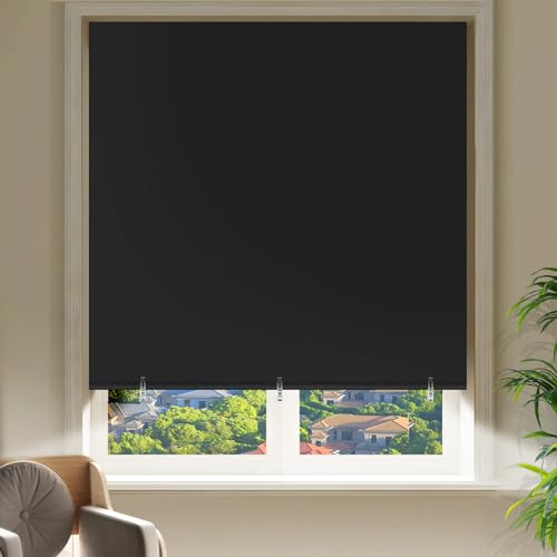 Store occultant portable 137x182 cm noir pour chambre