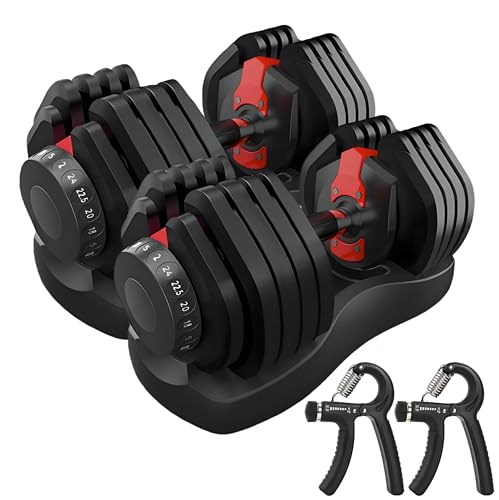 HAKENO 2x24kg/40kg Verstellbare Hanteln 15 in 1 Hantelset Einstellbare Platzsparende Hanteln, Kraftraining und Heimtraining Variable Gewichte platzsparend（24-40kg）