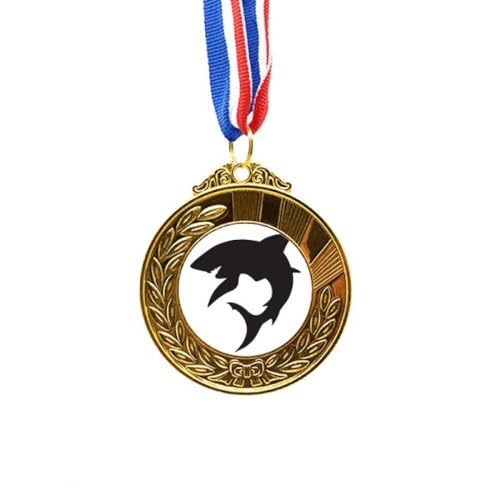 Cinta para el primer lugar azul no/no cinta de premio de tiburón