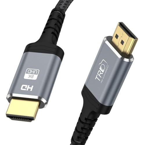 TRD 3M 8K HDMI Cable, 8K 2.1 cable 8K@60HZ hdmi, 4K@120HZ, HDMI eARC Cable, Dolby, Compatible with Latest game console, TV/3D, Ethernet, PS3, PS4, Projector, Soundbar TRD 3M 8K HDMI Cable, 8K 2.1 cable 8K@60HZ hdmi, 4K@120HZ, HDMI eARC Cable, Dolby, Compatible with Latest game console, TV/3D, Ethernet, PS3, PS4, Projector, Soundbar