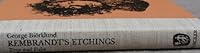 Rembrandt's Etchings True & False 0878173196 Book Cover