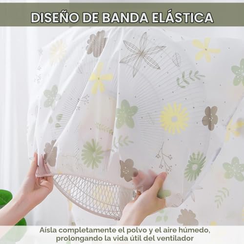 Miniatura 4 de Bimkole - Fundas Antipolvo Para Ventiladores Eléctricos, Todo Incluido, Para Ventilador Redondo De Pie