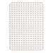 Premium White 15" x 10.5" Construction Base Plate - (LEGO® DUPLO® Compatible) - Large Pegs Only
