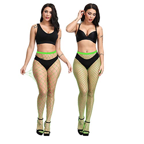Image of EVERSWE High Waist Fishnet Tights, Thigh High Suspender Stockings