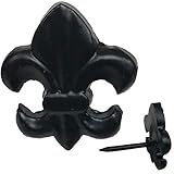 1.8' - Fleur DI LIS Nail - Hand Forged Clavos Nail - Black. Authentic Looking Decorative Nail. (10)