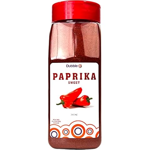Ground Sweet Paprika Powder - 10 oz. - Non GMO, Kosher, Halal, and Gluten Free - Dubble O Brand Cover