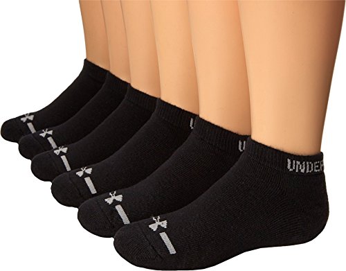 Under Armour No Show Socks (6-Pair), Solid Black Under Armour No Show Socks (6-Pair), Solid Black