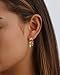 HLJEO Gold Dangle Earrings For Women,Dainty Chain Earring 14K Gold Plated Triple Huggie Earring Hypoallergenic Dainty Cute Dangle Earrings For Women Trendy Fashion Accessories